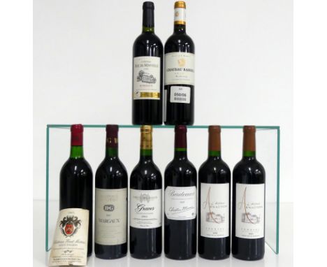 1 bt Ch. Haut Matras 1985 St-Émilion, vts, loose label 1 bt Barton et Guestier 1987 Margaux i.n 1 bt Fortnum &amp; Mason 2004