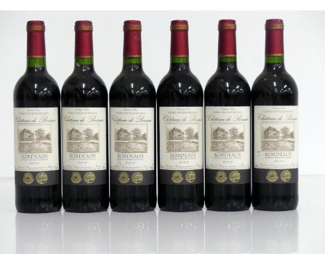 V 6 bts Ch. de Boissac 2009 Grand Vin de Bordeaux i.n, sl bs