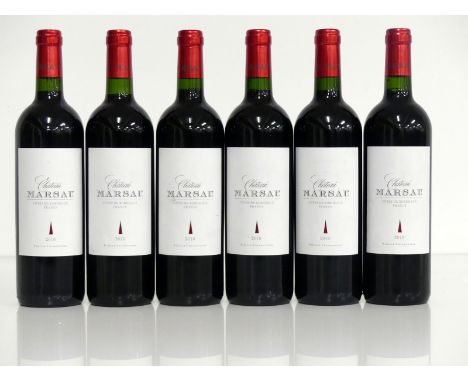 V 6 bts Ch. Marsau Côtes de Bordeaux 2010 oc Francs Famille Chadronnier  i.n