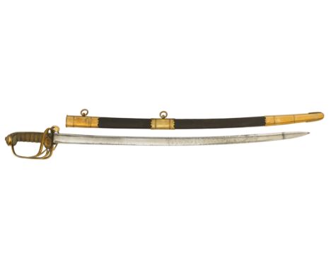 Victorian Officer’s Sword, Possibly Customs Officer.This sword follows the 1822 Infantry pattern, with a single edged piped b