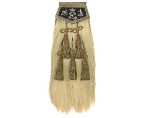 Scottish. Argyll &amp; Sutherland Highlanders Officer’s Full Dress sporran.A scarce example. The black leather cantle is moun