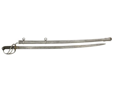 Victorian Crimea War Period 1821 Light Cavalry Pattern Officer’s Sword.A good example, the single edged slightly curved blade