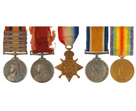 2nd Bn Welsh Regiment Possible Unique Officer Combination of Five Medals. Robert Baden Powell InterestAwarded to Captain John