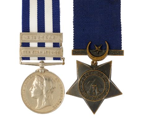 Medical Staff Corps Egypt Medal Pair.Awarded to “6000 PTE J COUZENS M.S.C.”. Comprising: Egypt Medal (undated), two clasps “T