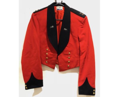 King’s Own Royal Regiment Mess Jacket of Neil Ritchie, later to command 8th Army.Scarlet mess jacket by Hawkes & Co. Double-b