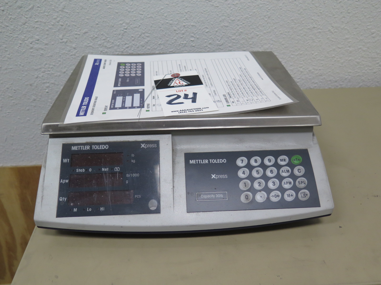 Mettler Toledo Xpress 30 Lb Digital Counting Scale