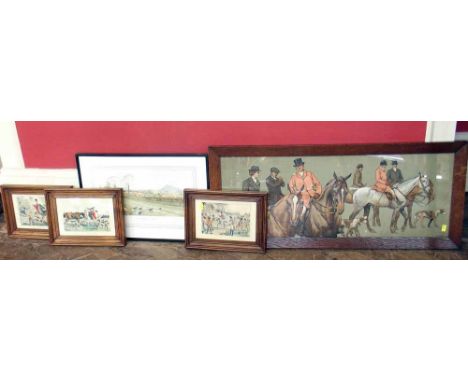 Collection of Fox hunting prints. A condition report is not available for this lot.  Damage, defects, restoration or other fa
