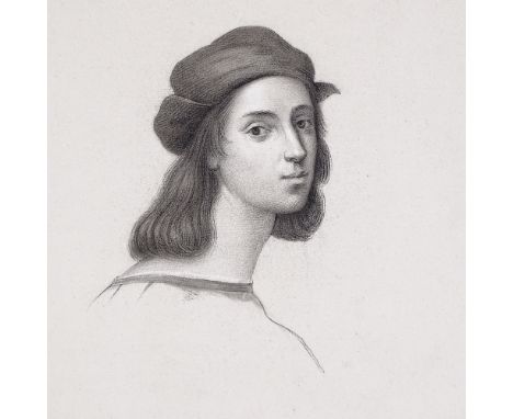 Marchettini (born 1800), pencil portrait of a young man, sheet size 12" x 9", unframed 