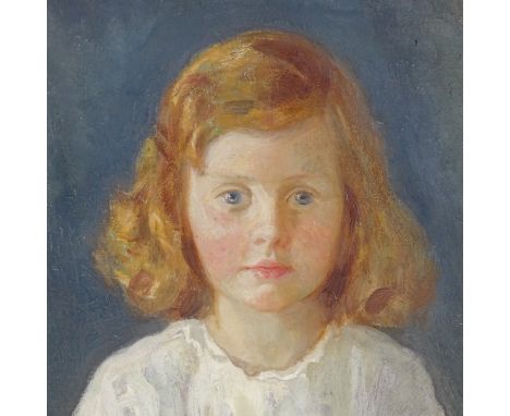 Harry John Pearson RBA (1872 - 1933), oil on canvas, portrait of a girl, 16" x 12", framed 