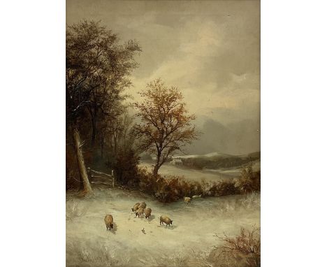 Andrew Adie Dalgleish (Scottish exh.1880-1904): 'Winter Ayrshire', oil on canvas signed, titled verso 59cm x 43cmCondition Re