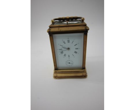Brass Carriage Clock - French, with original key