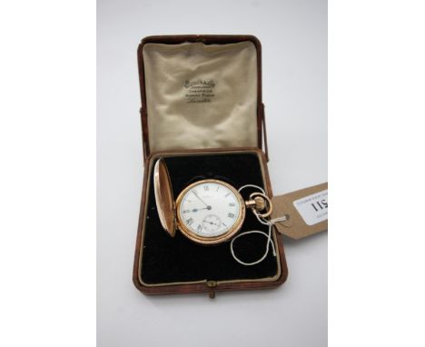Antique Waltham pocket watch  in fitted case 