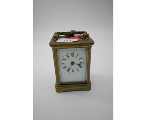 Small brass Victorian Carriage clock