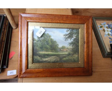 Peter Robinson 1997 water colour drawing  - Willingham Woods 1997
