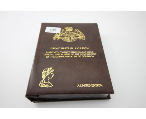 Classic issue of Philatelic History being the first official gold postage stamps issued of the Commonwealth of Dominica Grade