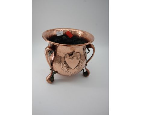 Art Noveau copper planter 