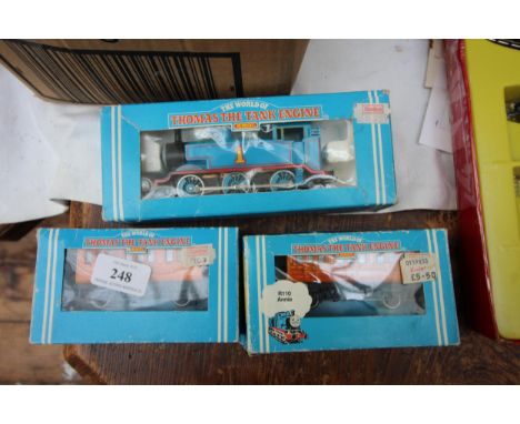 3 originally boxed Hornby OO Gauge Thomas The Tank Engine including Thomas Tank Engine, Annie and Clarabel passenger carriage