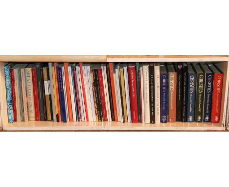 Art reference. A collection of Christie’s and Sotheby’s auction catalogues, annual reviews and other publications (qty: 6 box