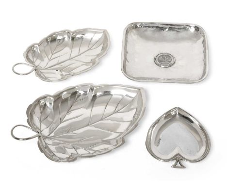 Four Various Silver Dishes, Two Stamped '950 Sterling', One Stamped 'J Tavara 925' and one by Walker and Hall, Sheffield, 191