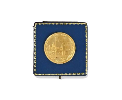 An Elizabeth II Gold Commemorative Medal, by Tower Mint Ltd., London, 1988, 22ct, Number 64 from a Limited Edition of 100, De