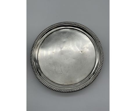 Hallmarked Silver Three Legged Tray. 
Total Weight 384gr. 