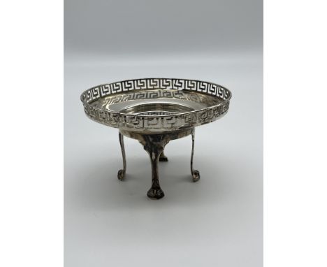 Hallmarked Silver Sweet Dish on Silver Stand. 
Total Weight 190gr. 