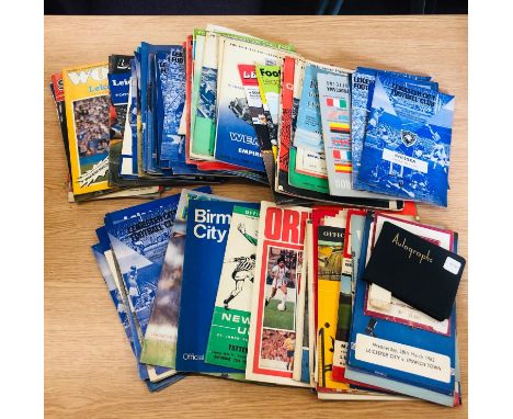 Selection of vintage football programmes 