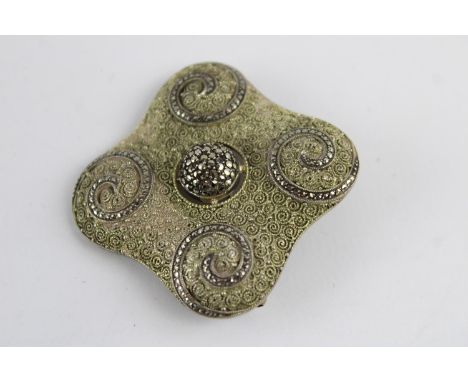 Vintage Theodor Fahrner art deco marcasite and sterling silver brooch,&nbsp;Overall good condition