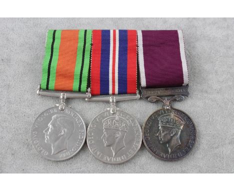 WW2 Army medal group inc long service good conduct medal named 1066231 WO Class 2 AR Clarke&nbsp; Royal Pay Corps&nbsp; mount