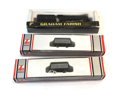 3 boxed Graham Farish / lima mere hall loco, tender and rolling stock N gauge 