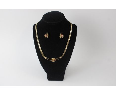 Vintage Christian Dior necklace &amp; earring set 