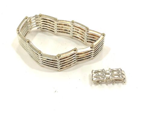 Tiffany and Co matching silver bracelet and ring 