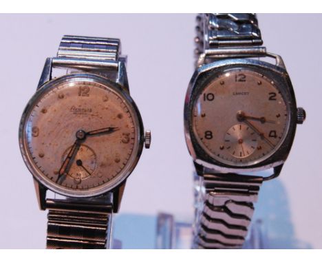 Vintage Regalis Andrew manual wind wristwatch in stainless steel case, the champagne dial with circular indices and Arabic nu