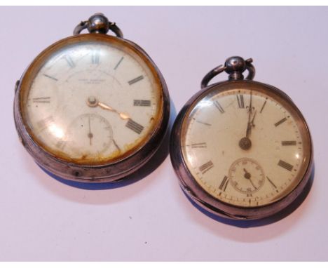 Late Victorian silver-cased open face pocket watch, hallmarks for Chester 1896-97, retailed by John Forrest, London, Chronome