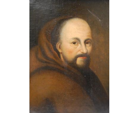 Continental School, After the Original&nbsp; Portrait of a Benedictine Monk in the manner of Francis of Assisi, quarter lengt