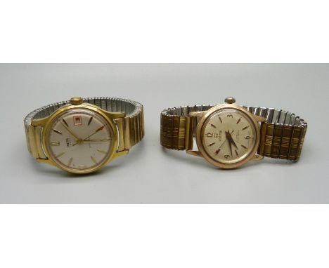 Two vintage wristwatches; Roamer and Smiths 