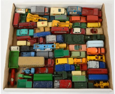 ASSORTED DIECAST MODEL VEHICLES  circa 1950s-70s, mainly Matchbox 1-75 Series, variable condition, all unboxed, (61).
