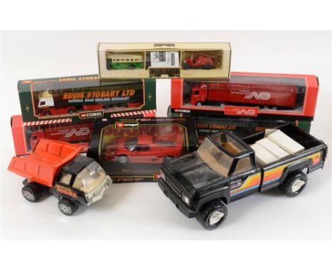 ASSORTED MODEL VEHICLES  including four boxed Corgi Superhaulers and a Tonka pick-up truck, variable condition, most mint or 