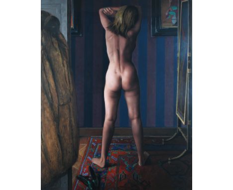 ‡Norman Douglas Hutchinson (1932-2010) The Aging Dancer Signed and dated Norman/99 (lower right) Tempera on board 99.5 x 80cm
