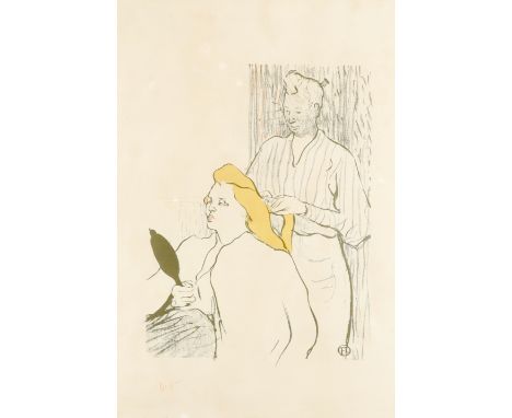 Henri de Toulouse-Lautrec (French 1864-1901) Le Coiffeur - Programme du Théâtre Libre (Wittrock 15) Numbered No 86 (in red cr