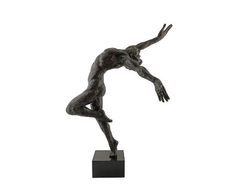 ‡Enzo Plazzotta (Italian 1921-1991) Nureyev (3rd study) Signed and numbered PLAZZOTTA/8/9 and stamped with the foundry mark L