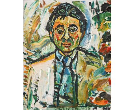 ‡John Bratby RA (1928-1992) Portrait of the comedian Mike Winters (1926-2013) Signed JOHN BRATBY (lower right) Oil on canvas 