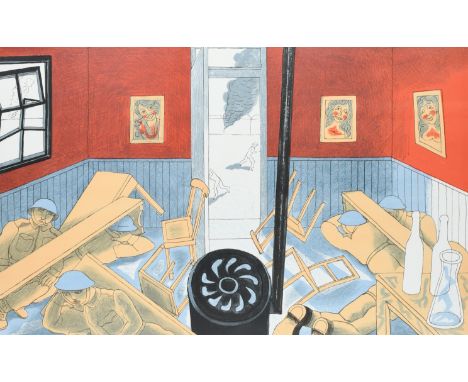 ‡Edward Bawden CBE RA (1903-1989) Dunkirk Signed, numbered and inscribed Dunkirk 26/75 Edward Bawden (in pencil to margin) Li