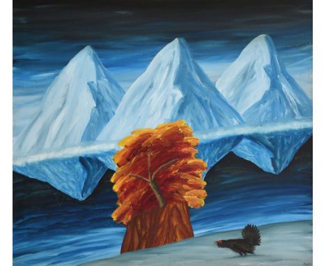 ‡Jack Knox RSA RSW RGI (1936-2015) First Snow Signed Knox (lower right) Oil on canvas 97 x 112cm