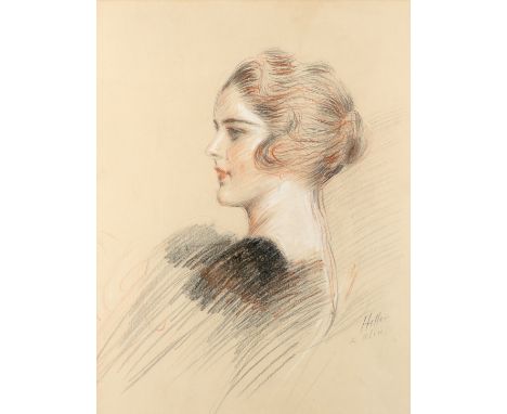 Paul César Helleu (French 1859-1927) Portrait of the artist's wife, Alice Signed and inscribed Helleu a alice (lower right) S