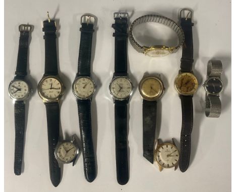 Watches - Misalla automatic 17 jewel, Matthew Doret Electronic, Den-Ro 17 jewel, Services Antimagnetic, Timex Automatic, Smit