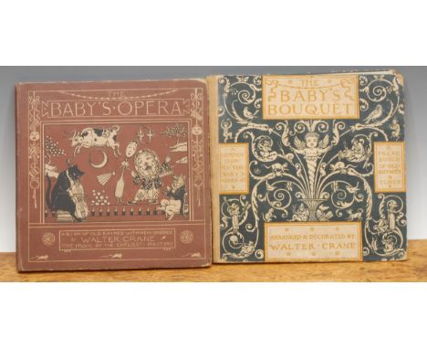 Victorian Children's Books - Walter Crane, The Baby's Opera (George Routledge &amp; Sons: London), coloured engravings; anoth