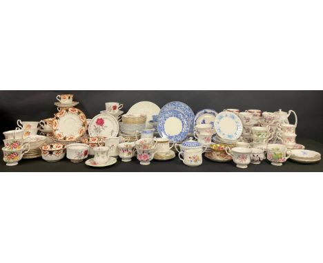 Ceramics - a Wedgwood part tea service; a Royal Standard Roses To Remember part tea service; a Royal Standard Pomapour coffee