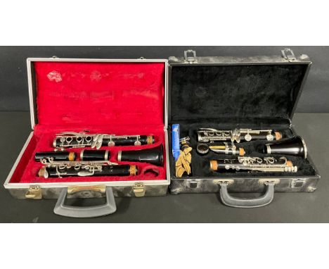 A Noblet Artist clarinet, serial number B8196, cased; another, Boosey &amp; Hawkes, cased (2)