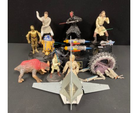 Toys - Star Wars - 1999, George Lucas,  Episode one etc inc Qui Gon Jin and Darth Maul, C3PO and R2D2, etc
